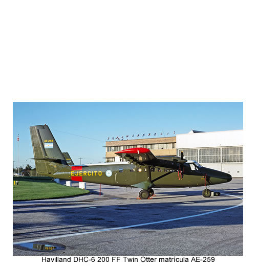Havilland DHC-6 200 FF Twin Otter matrícula AE-259,